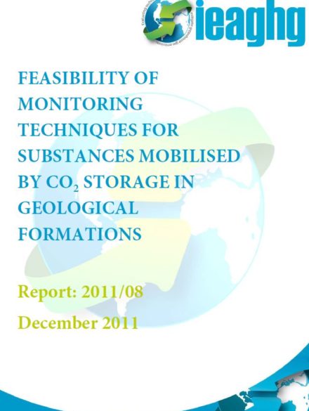 Feasibility of monitoring techniques for substances mobilised by CO2 storage in geological formations
