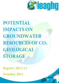 Potential impacts on groundwater resources of CO2 geological storage