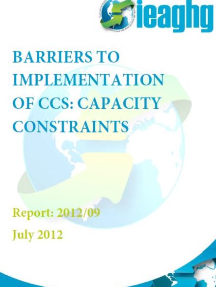 Barriers to implementation of CCS: capacity constraints