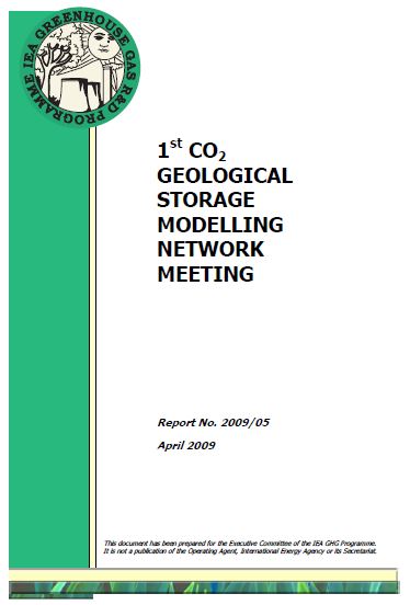 1st CO2 Geological Storage Modelling Network meeting