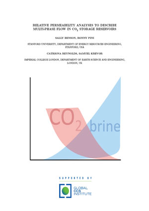 Relative permeability analysis to describe multi-phase flow in CO2 storage reservoirs