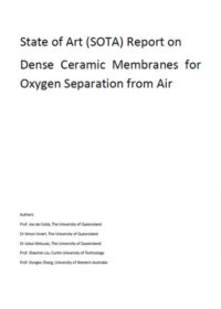 State of art (SOTA) report on dense ceramic membranes for oxygen separation from air