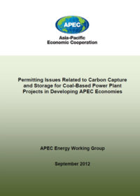 Permitting issues related to carbon capture and storage for coal-based power plant projects in developing APEC economies