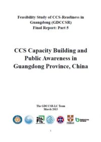 CCS capacity building and public awareness in Guangdong Province, China