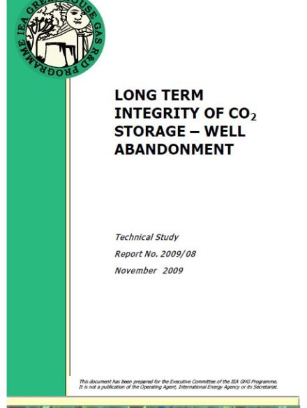 Long term integrity of CO2 storage: well abandonment