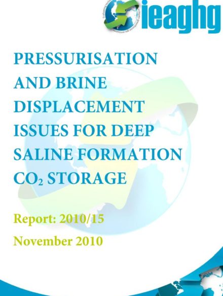 Pressurisation and brine displacement issues for deep saline formation CO2 storage