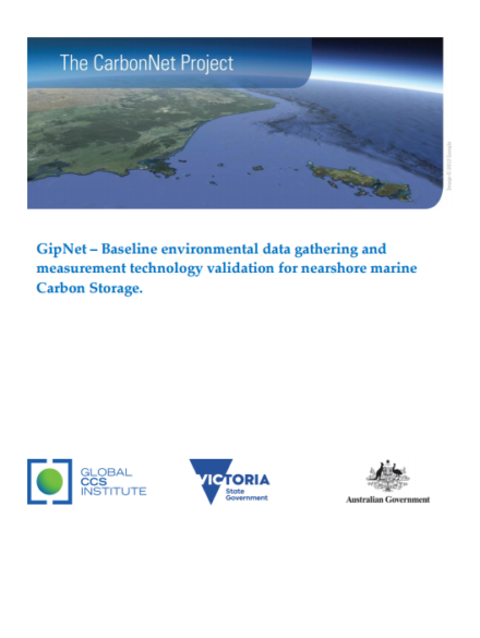 GipNet – Baseline environmental data gathering and measurement technology validation for nearshore marine Carbon Storage