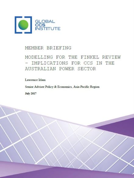 Modelling for the Finkel Review – Implications for CCS in the Australian Power Sector