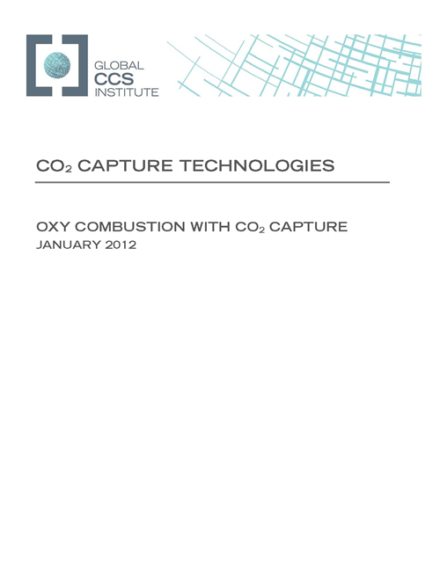 CO2 capture technologies: oxy combustion with CO2 capture