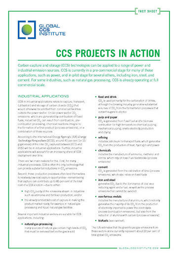 CCS projects in action