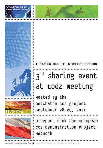 Thematic report: Storage session: 3rd sharing event at Lodz meeting