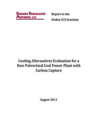 Cooling alternatives evaluation for a new pulverized coal power plant with carbon capture