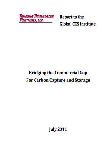 Bridging the commercial gap for carbon capture and storage