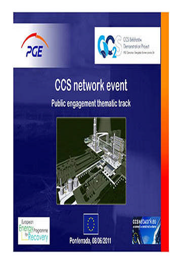CCS network event: Public engagement thematic track