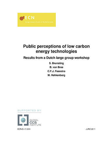 Public perceptions of low carbon energy technologies: Results from a Dutch large group workshop