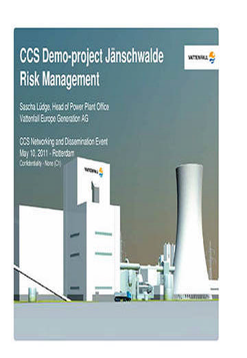 CCS Demo-Project Jänschwalde: risk management