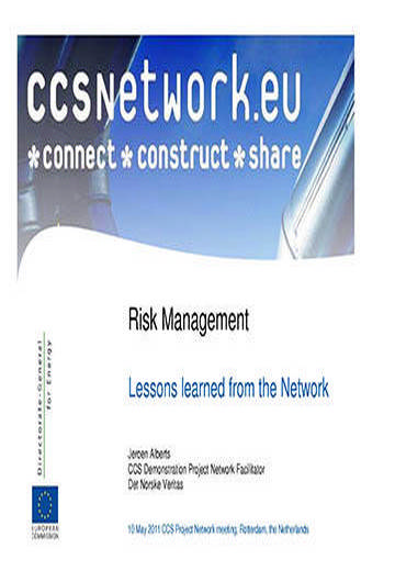 Risk management: Lessons learned from the Network