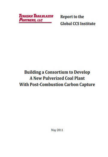 Building a consortium to develop a new pulverized coal plant with post-combustion carbon capture