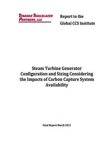 Steam turbine generator configuration and sizing considering the impacts of carbon capture system availability