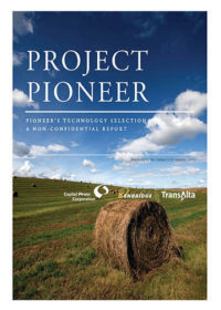 Project Pioneer. Pioneer’s technology selection: a non-confidential report