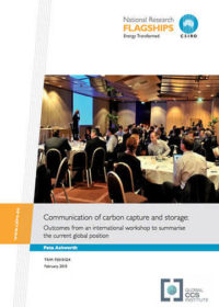 Communication of carbon capture and storage: outcomes from an international workshop to summarise the current global position