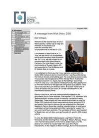 Global CCS Institute E-News Update – August 2009