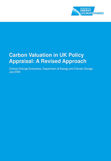 Carbon valuation in UK policy appraisal: a revised approach