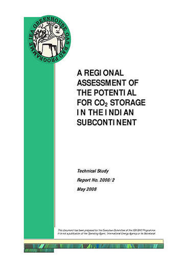 A regional assessment of the potential for CO2 storage in the Indian subcontinent