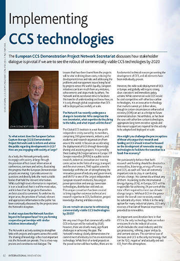 Implementing CCS technologies