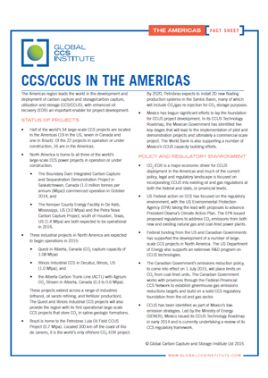 CCS/CCUS in the Americas