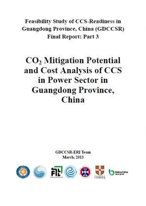 CO2 mitigation potential and cost analysis of CCS in power sector in Guangdong Province, China