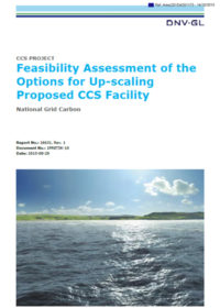 Feasibility assessment of the options for up-scaling proposed CCS facility
