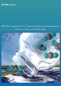 EPRI post-combustion CO2 capture and storage demonstrations: overview, value, and deliverables