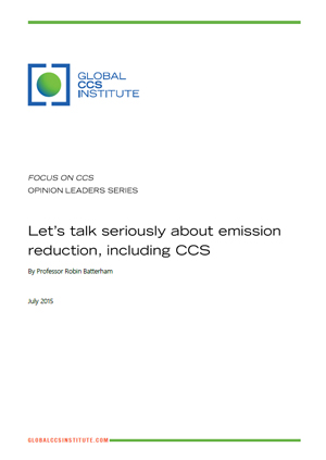 Let's talk seriously about emission reduction, including CCS