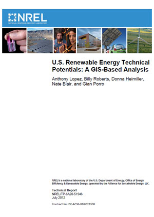 U.S. renewable energy technical potentials: a GIS-based analysis