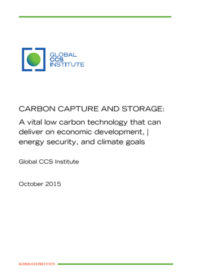 Carbon capture and storage: a vital low carbon technology that can deliver on economic development, energy security, and climate goals