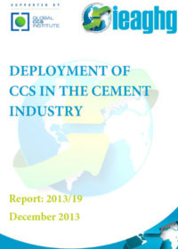 Deployment of CCS in the cement industry