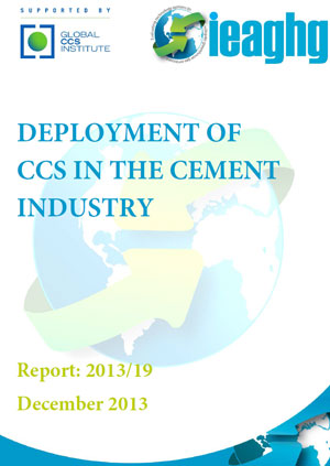 Deployment of CCS in the cement industry