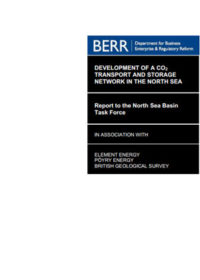 Development of a CO2 transport and storage network in the North Sea: report to the North Sea Basin Task Force