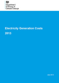 Electricity generation costs 2013