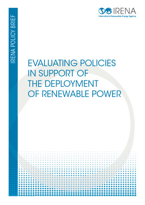 Evaluating policies in support of the deployment of renewable power