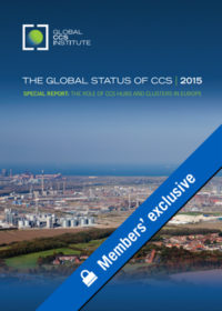The global status of CCS: 2015. Special report: the role of CCS hubs and clusters in Europe