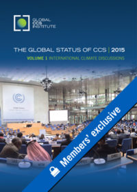 The global status of CCS: 2015. Volume 1: international climate discussions