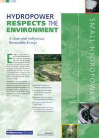 Hydropower respects the environment: a clean and indigenous renewable energy