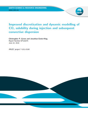 Improved discretisation and dynamic modelling of CO2 solubility during injection and subsequent convective dispersion
