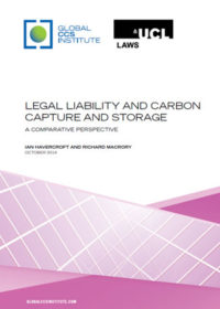 Legal liability and carbon capture and storage: a comparative perspective