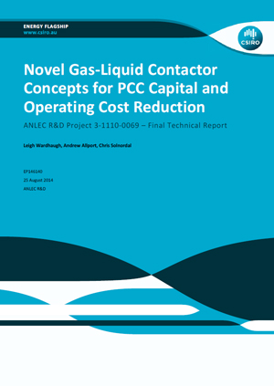 Novel gas-liquid contactor concepts for PCC capital and operating cost reduction