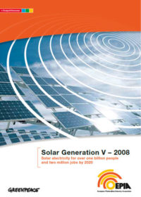 Solar generation V – 2008: solar electricity for over one billion people and two million jobs by 2020