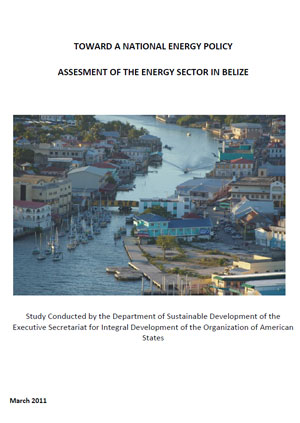 Toward a national energy policy: assessment of the energy sector in Belize
