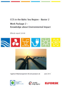 CCS in the Baltic Sea Region – Bastor 2. Work package 2: knowledge about environmental impact